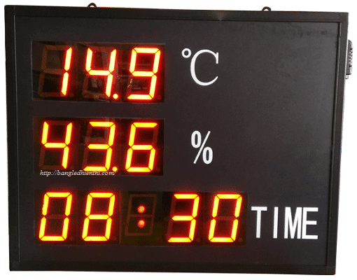 đo nhiệt độ độ ẩm và thời gian thực