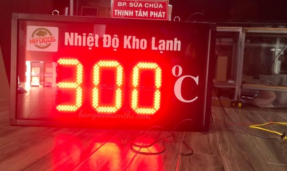 Bảng led hiển thị nhiệt độ kho lạnh