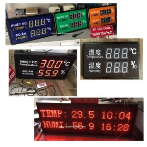 BẢNG LED NHIỆT ĐỘ ĐỘ ẨM IOT-TTP
