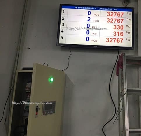 giám sát sản xuất bằng màn hình lcd