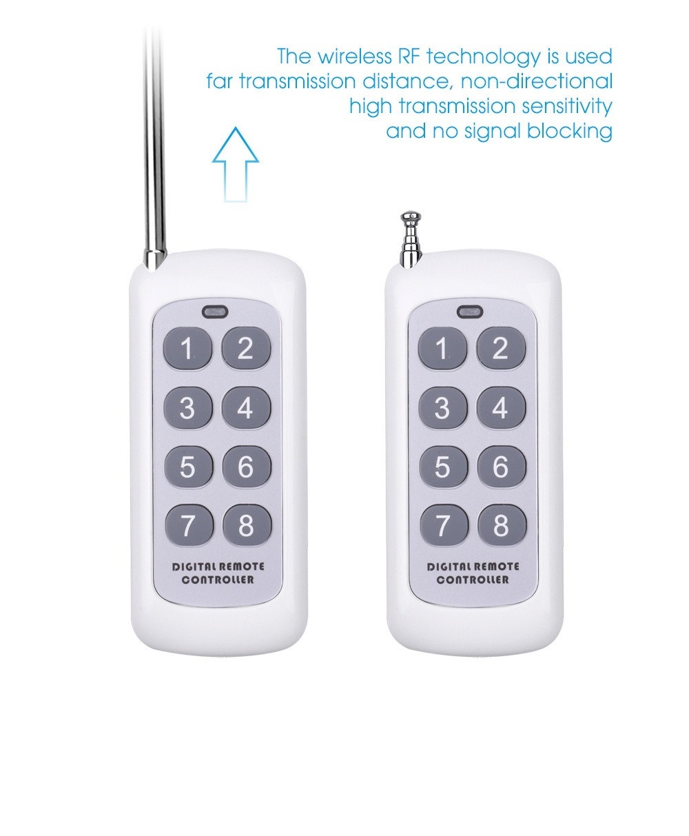 remote 8 kênh rf 433mhz