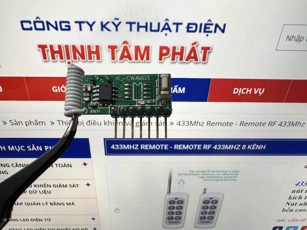 Mạch điều khiển RF 433Mhz