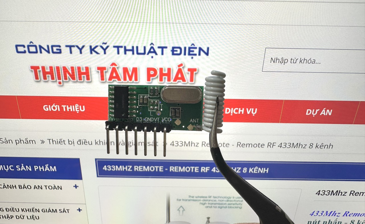 Mạch điều khiển RF 433Mhz