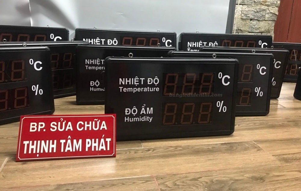 bảng theo dõi nhiệt độ độ ẩm