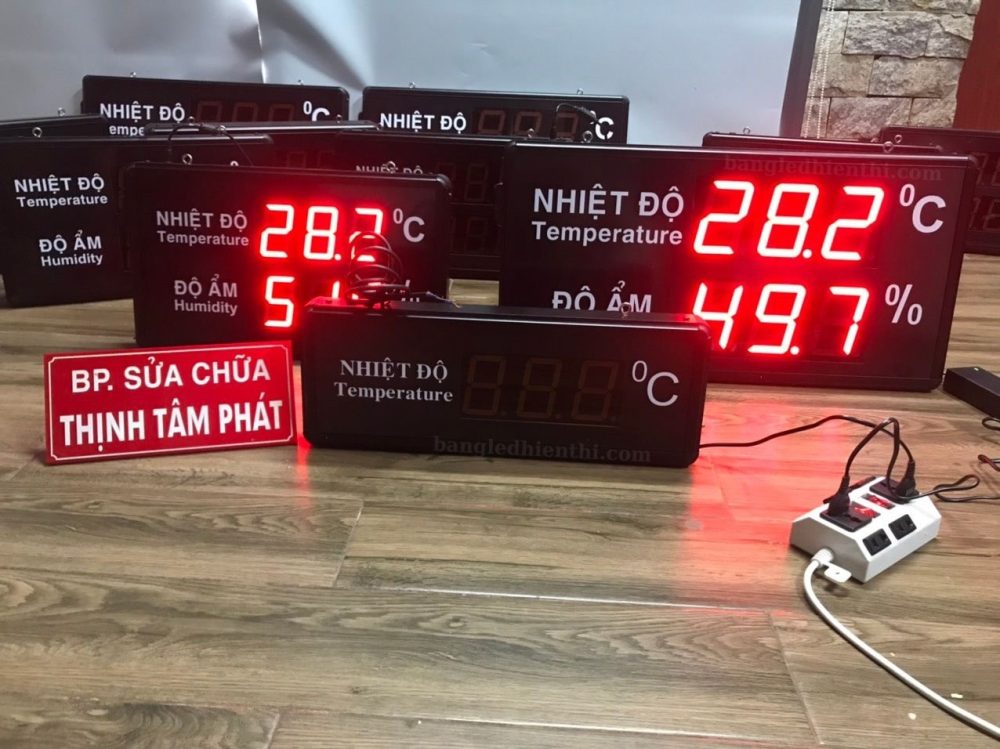 bảng hiển thị nhiệt độ độ ẩm