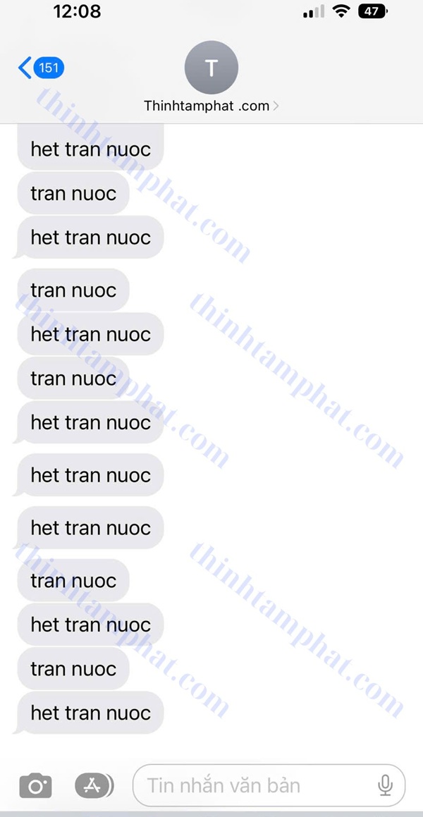 phát hiện rò rỉ nước qua tin nhắn sms