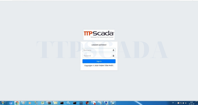 giao diện phần mềm giám sát nắng lượng