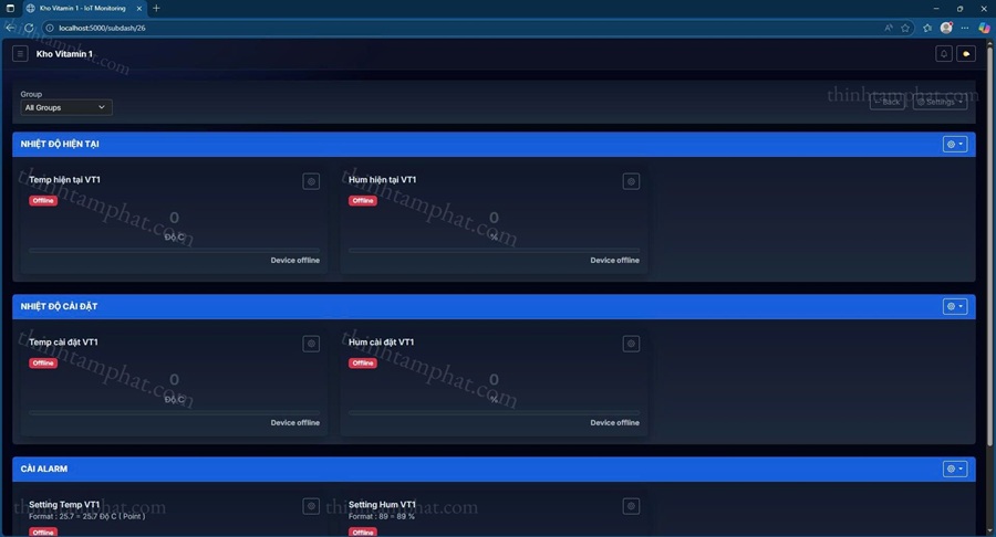 phần mềm giám sát nhiệt độ bảo quản vacxin