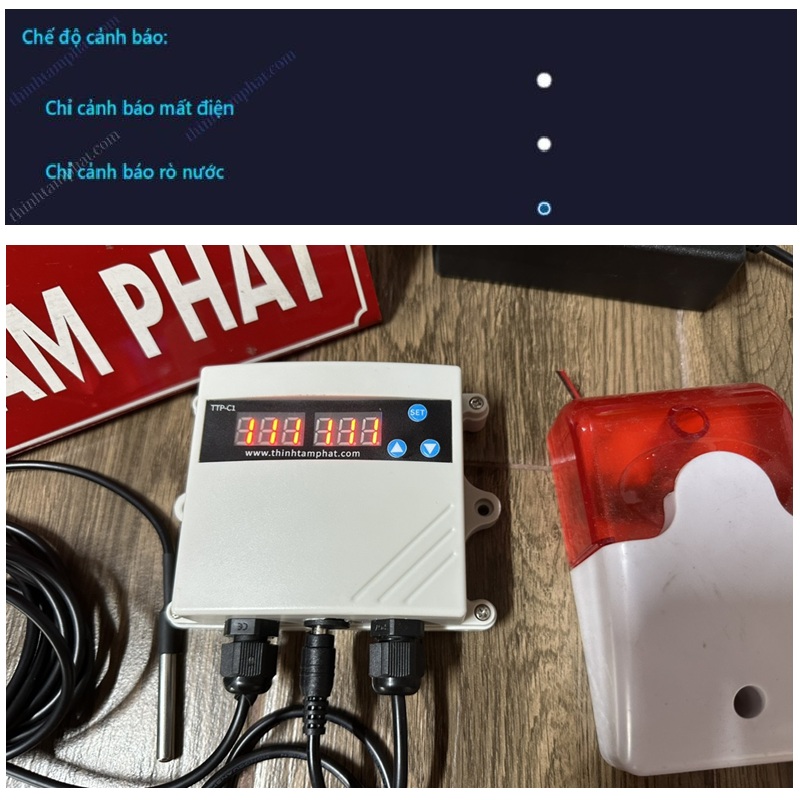 cảnh báo rò rỉ nước