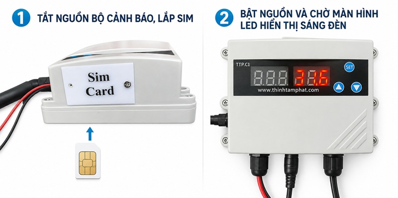 cảnh báo từ xa qua điện thoại simcard