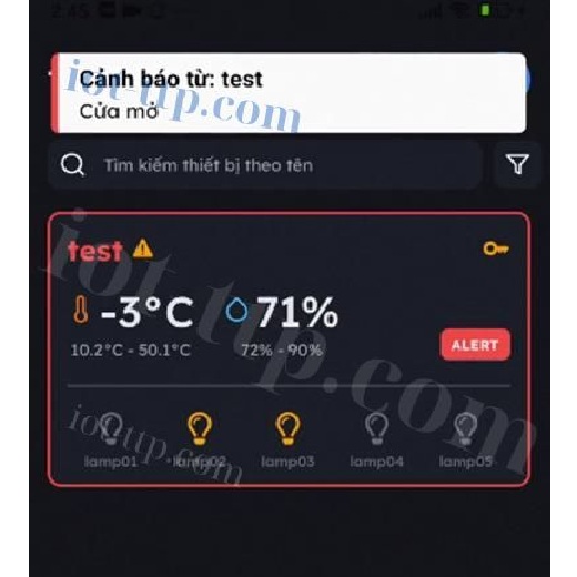 giám sát nhiệt độ từ xa qua internet