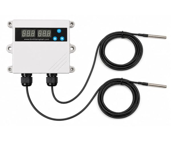 đồng hồ cảnh báo nhiệt độ 2 tủ lạnh bảo quản thuốc