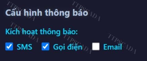 thông báo nhiệt độ tủ lạnh