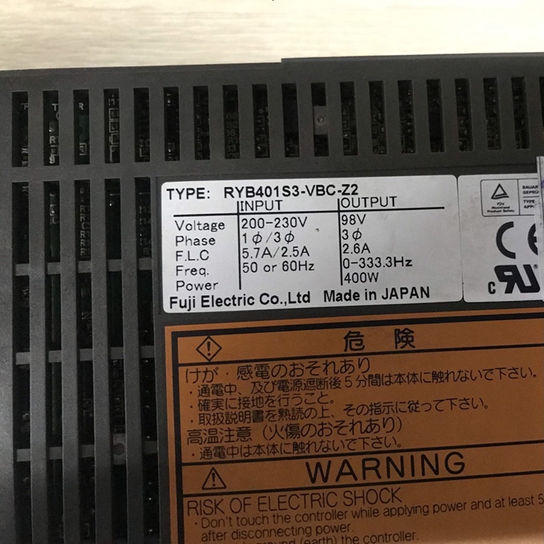 sửa servo driver Fuji RYB401S3-VBC-Z2