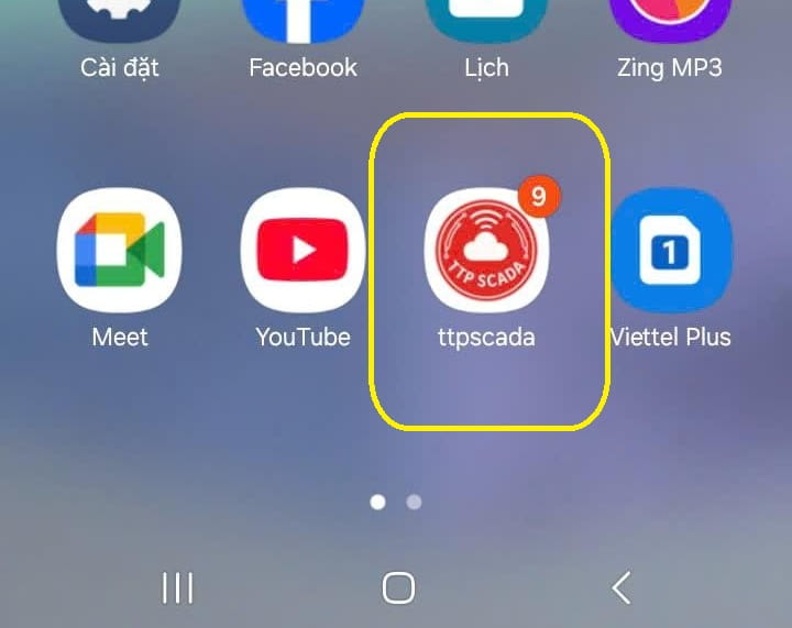 app ttpscada trên điện thoại