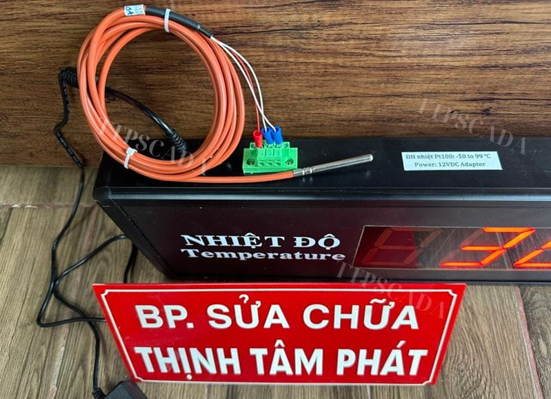 hiển thị nhiệt độ cao