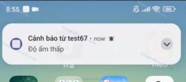 App cảnh báo độ ẩm thấp