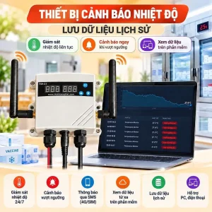 thiết bị cảnh báo nhiệt độ bảo quản vacxin